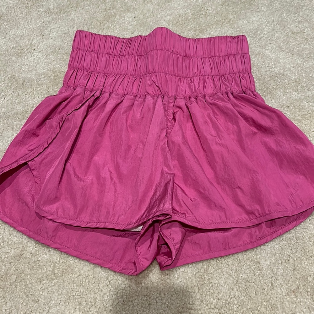 Free people movement pink shorts